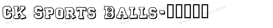CK Sports Balls字体转换